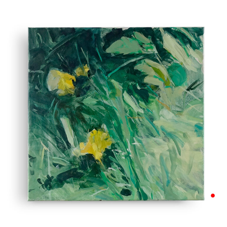 Floral jazz 6 oil/canvas, (40 x 40 cm)