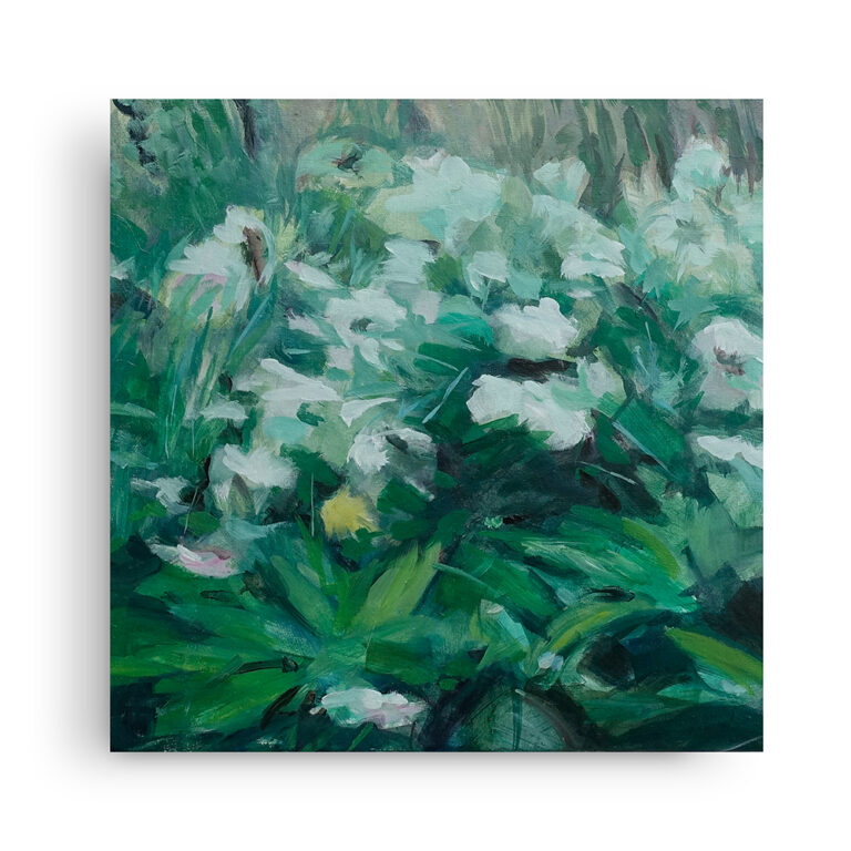 Floral jazz 7 oil/canvas, (40 x 40 cm)