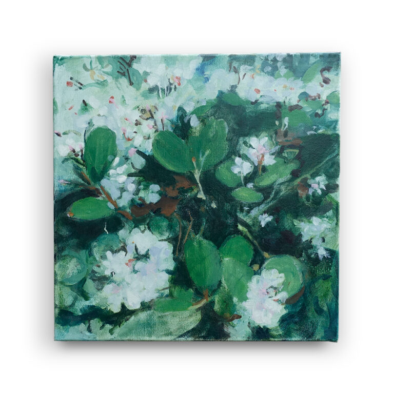 Floral Jazz 9 Olie/doek (40 x 40 cm.)
