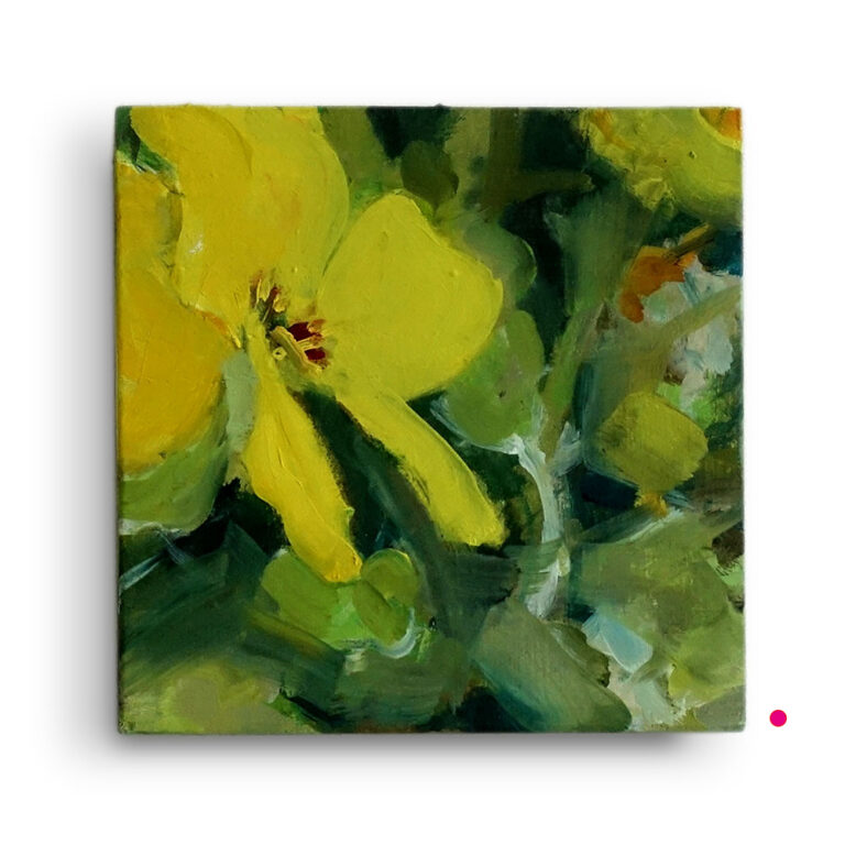 Botanic Secrets 1 Oil on panel.15x15cm.