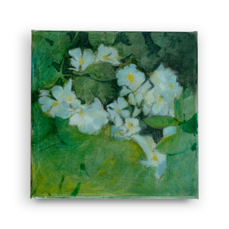 peasaggio minimo-2 tempera/olie/doek, (40 x 40 cm.)