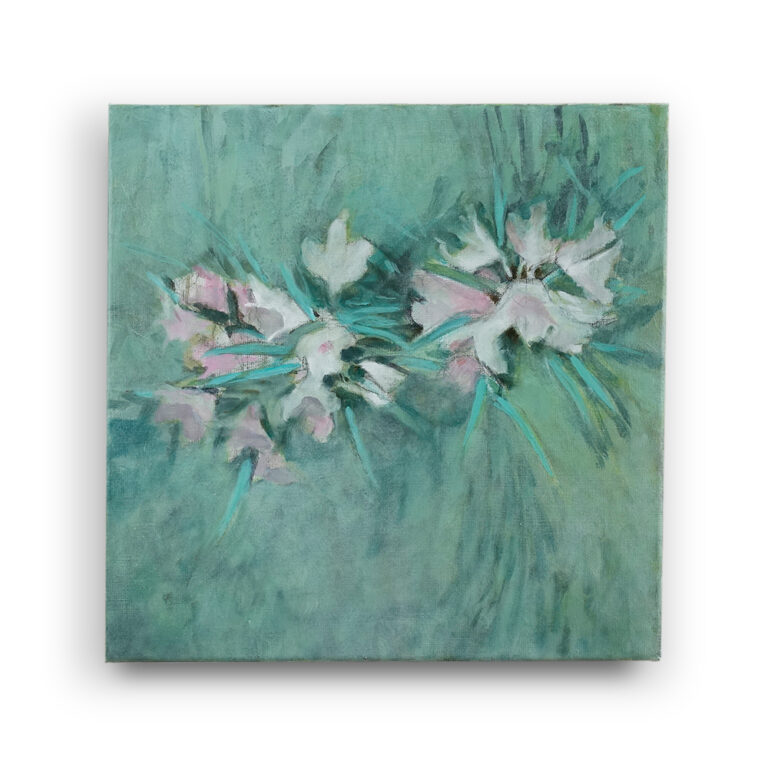 peasaggio minimo-4 olie/doek, (40 x 40 cm.)